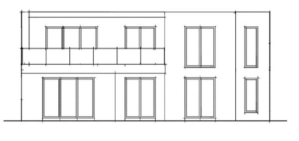 Massivhaus Wismar - Stadtvilla Wismar Flachdach mit 2 Wohneinheiten